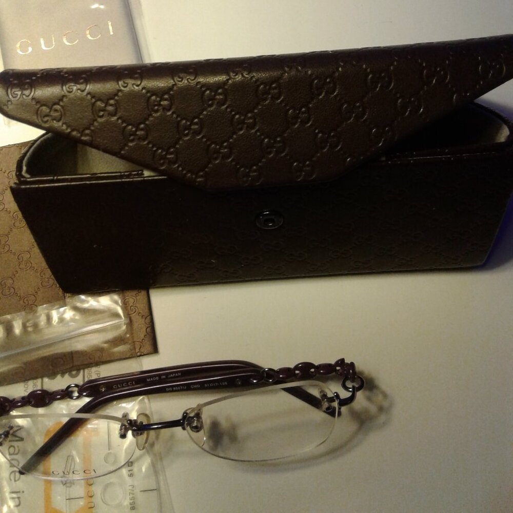 NEW! Gucci Purple Eyeglasses - Picture 5 of 16